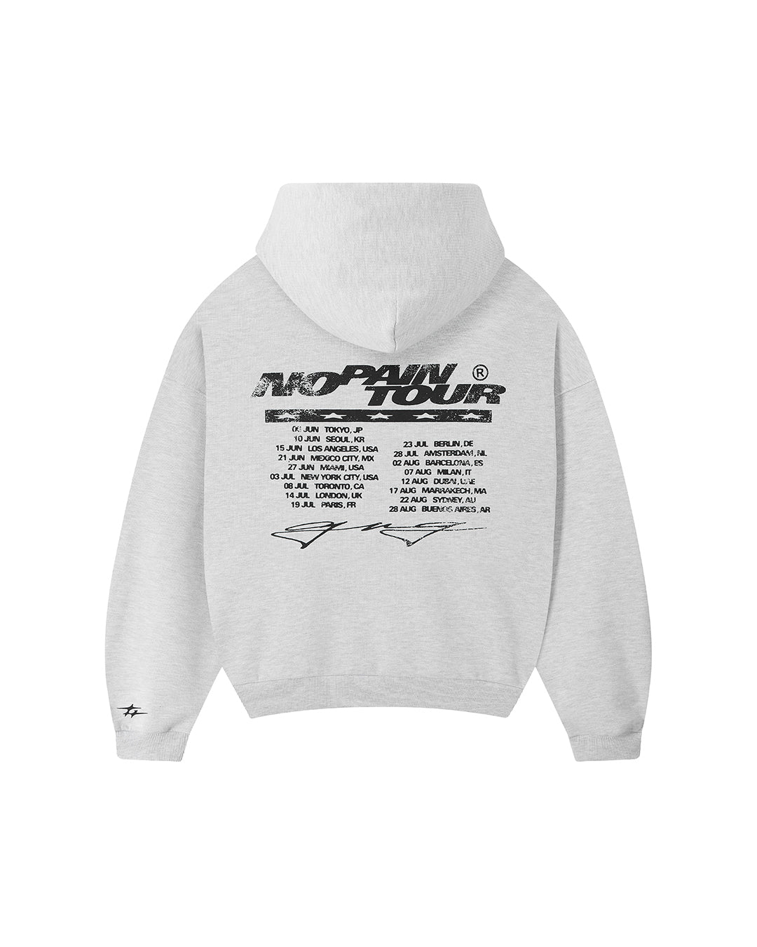 NO PAIN HOOD GREY MELANGE