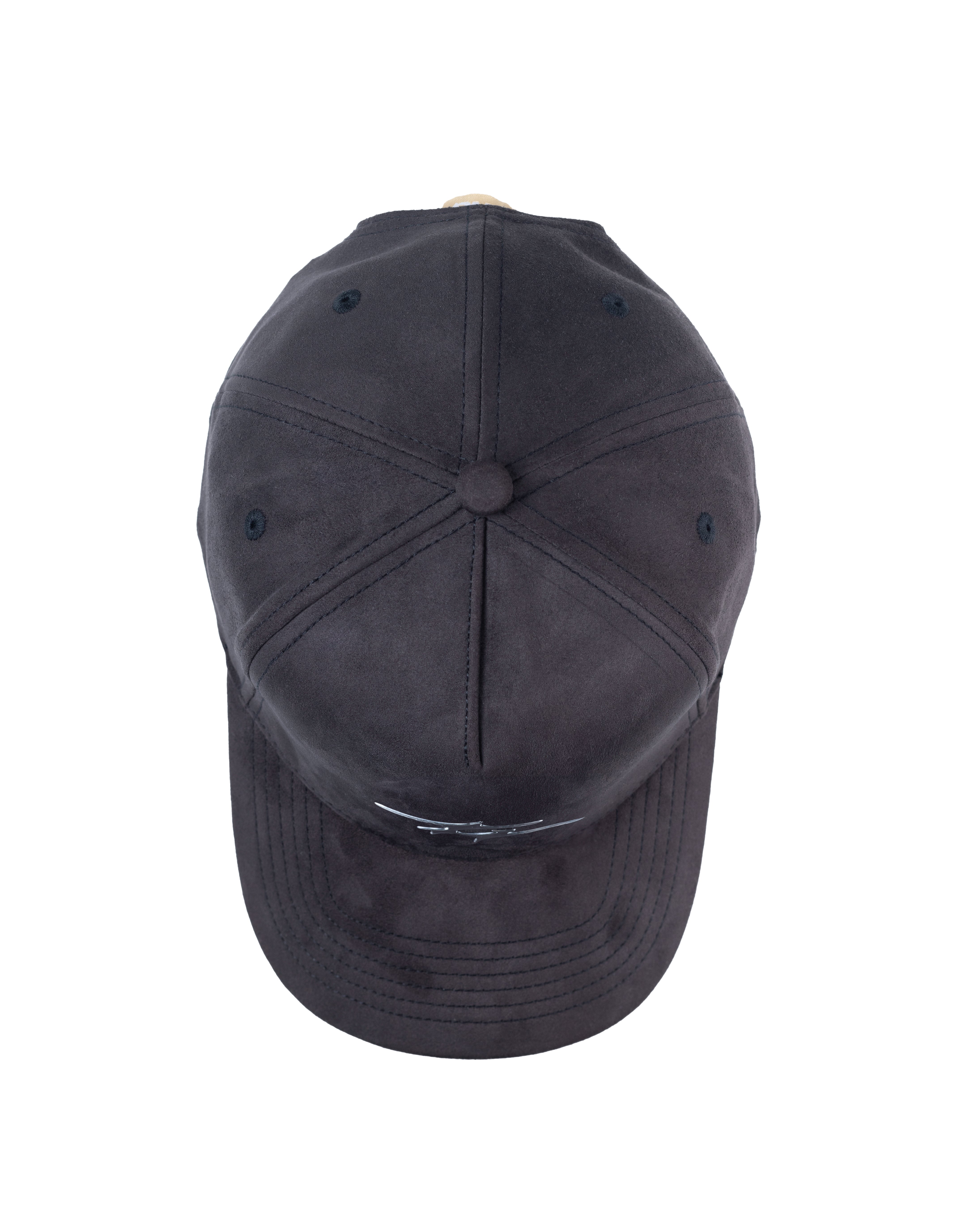 SUEDE LOGO CAP ASH