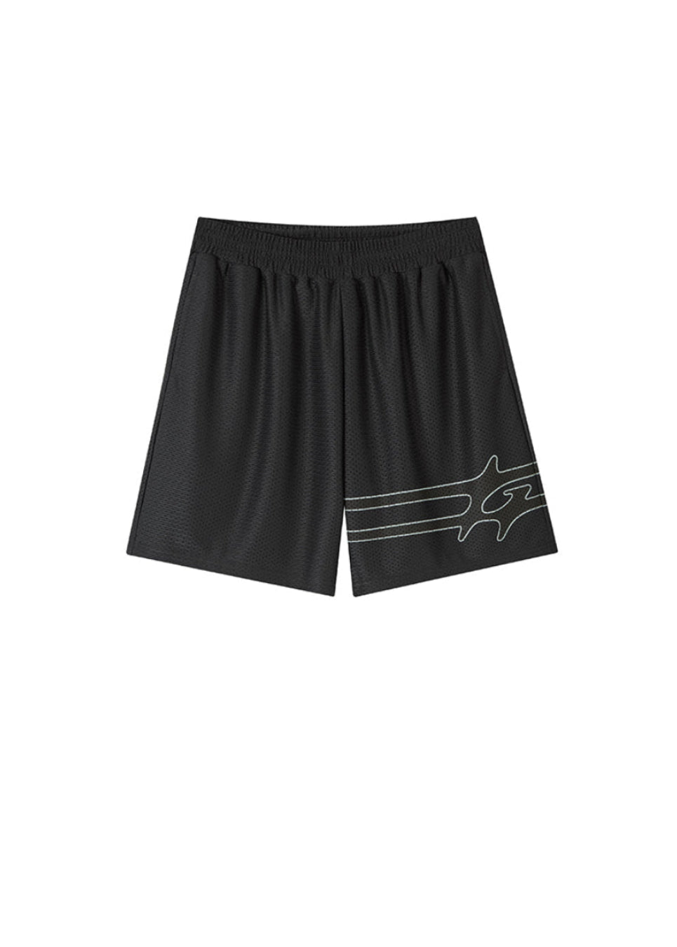 LOGO MESH SHORTS BLACK
