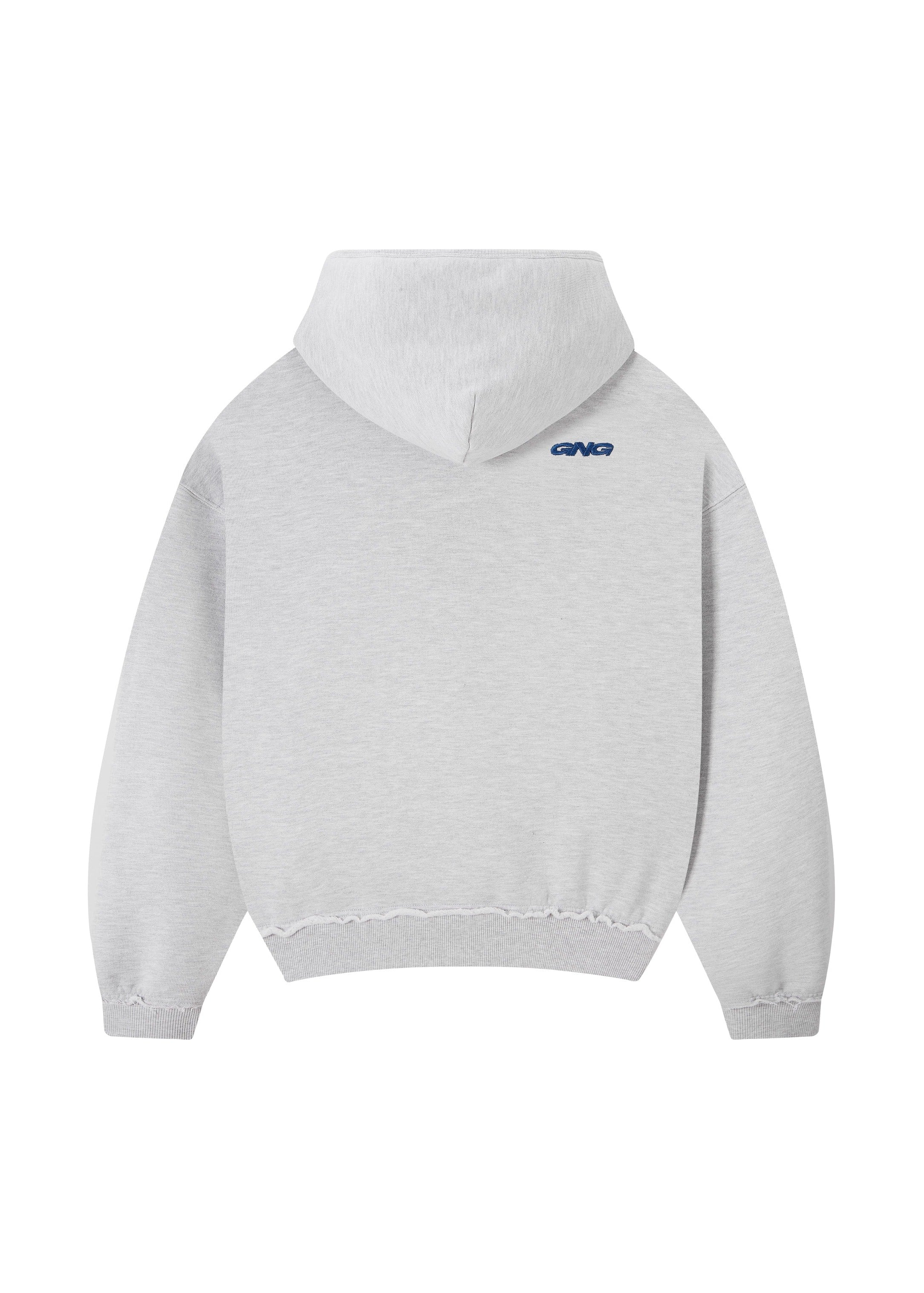 FLAG ZIPPER GREY MELANGE