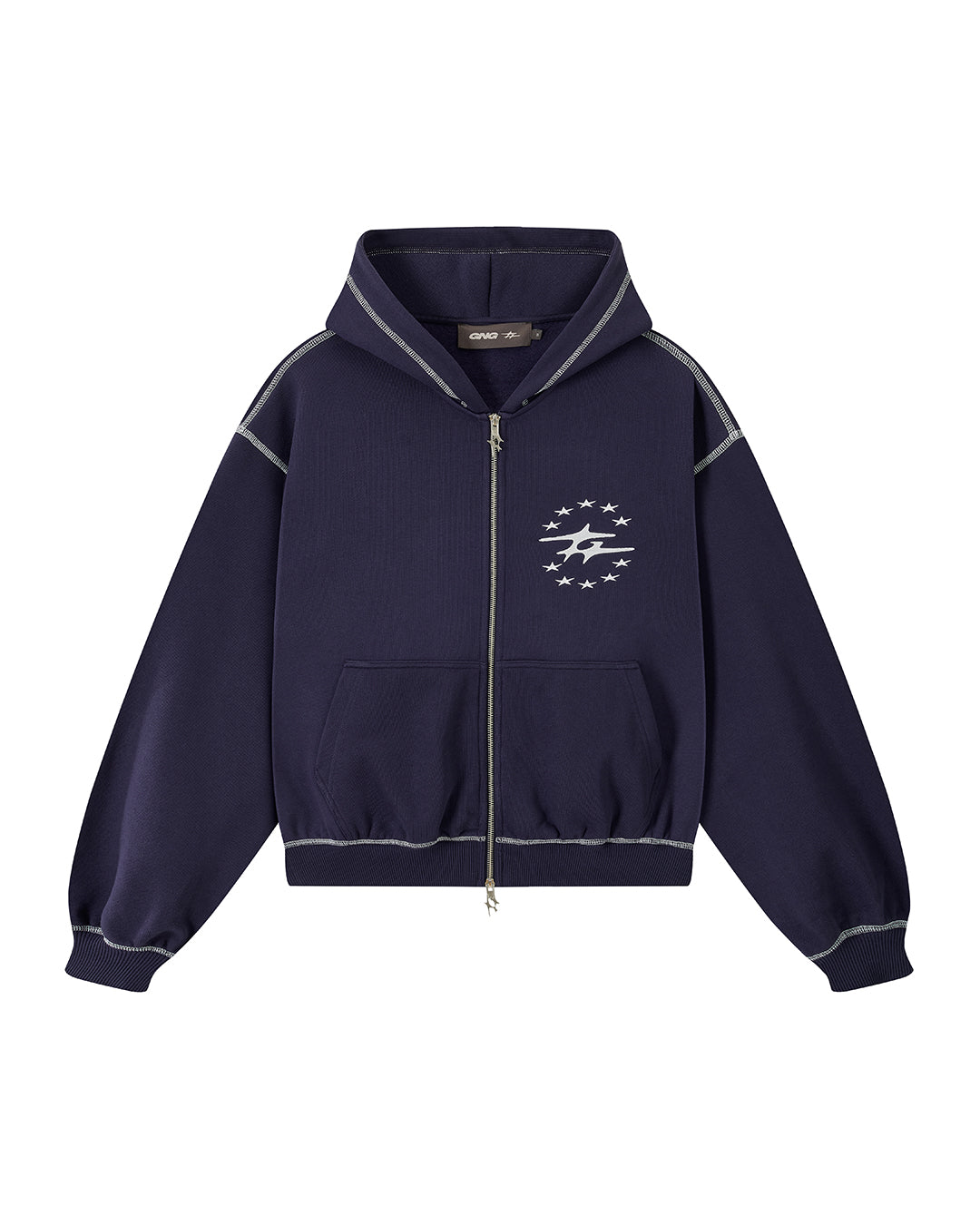 FLATLOCK ZIPPER NAVY