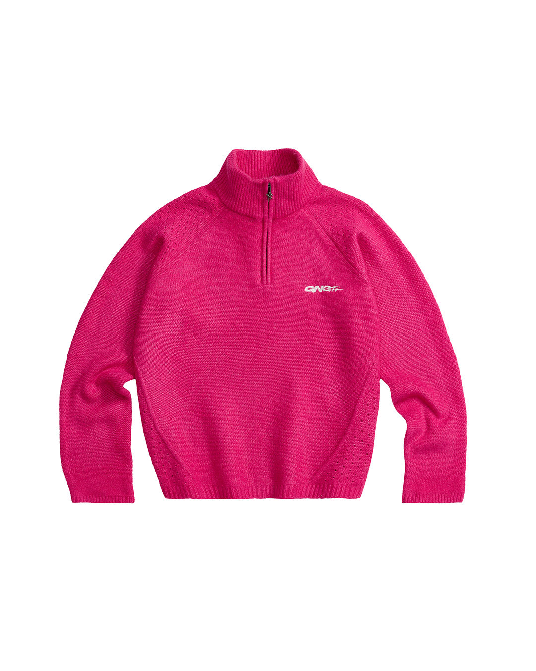ROSALES KNIT HALFZIP FUCSIA