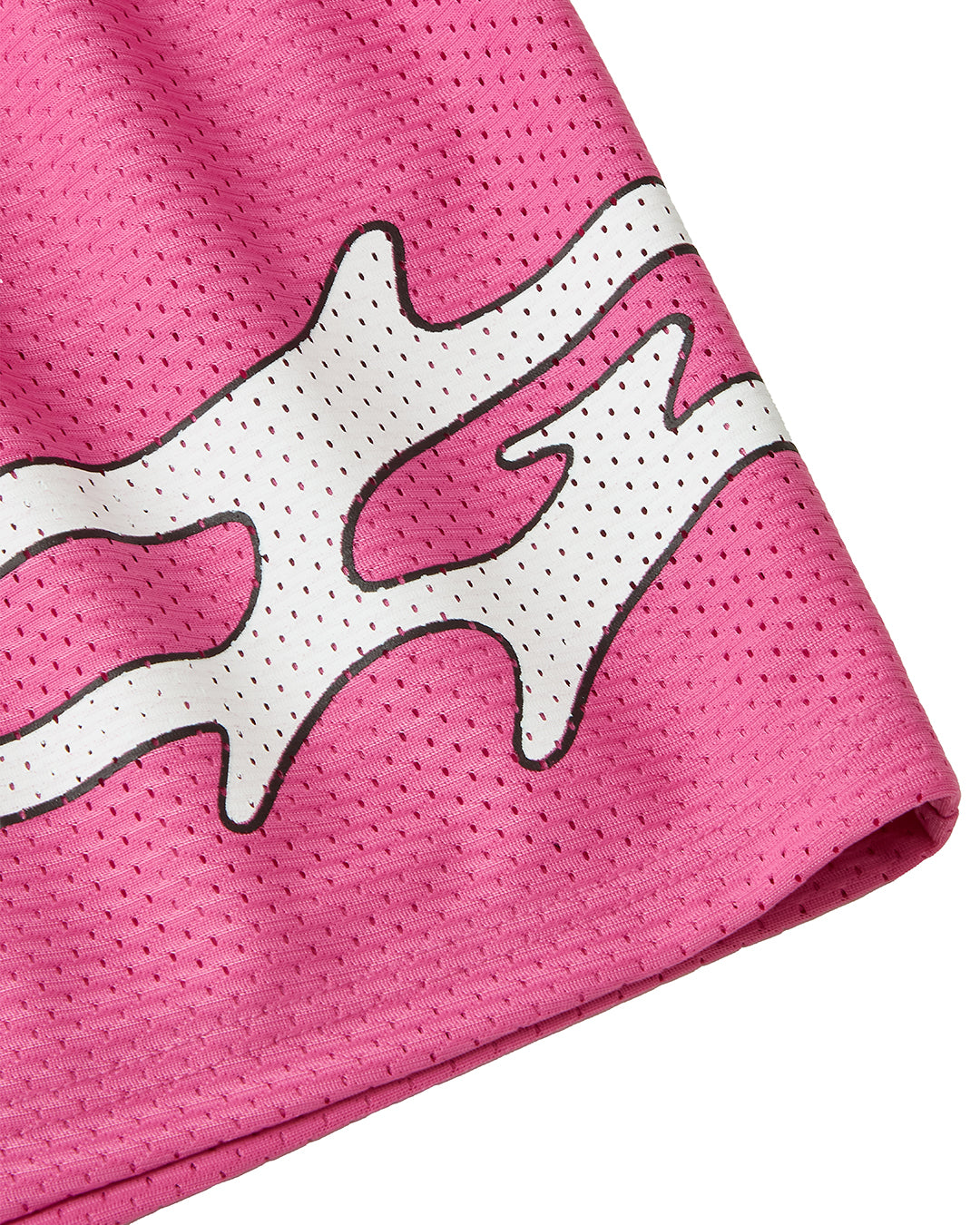 LOGO MESH SHORTS FUCSIA