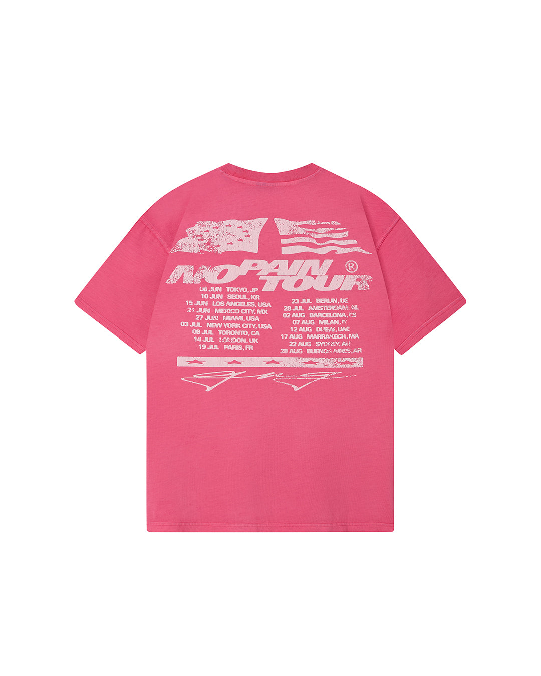 NO PAIN TOUR TEE PINK