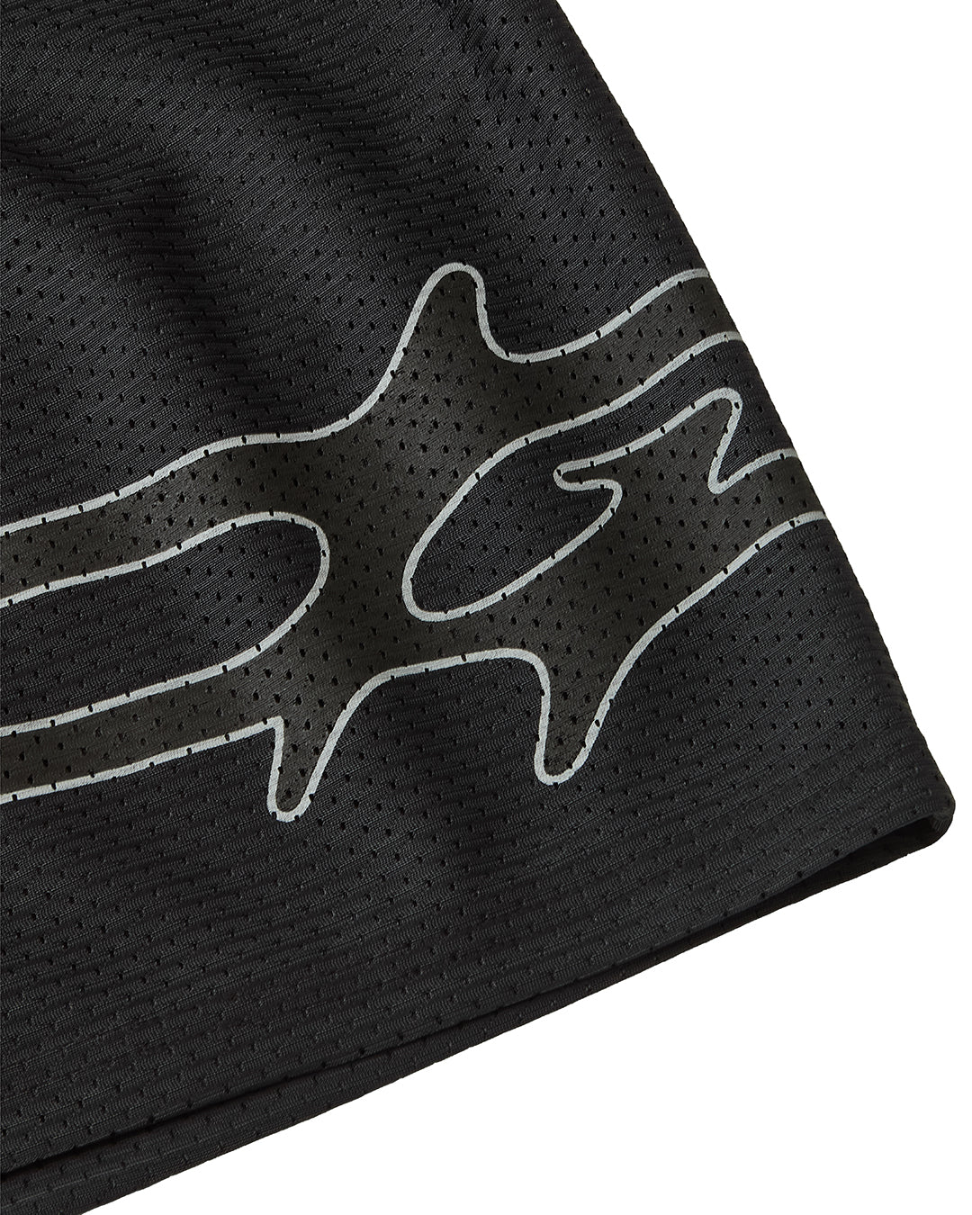LOGO MESH SHORTS BLACK