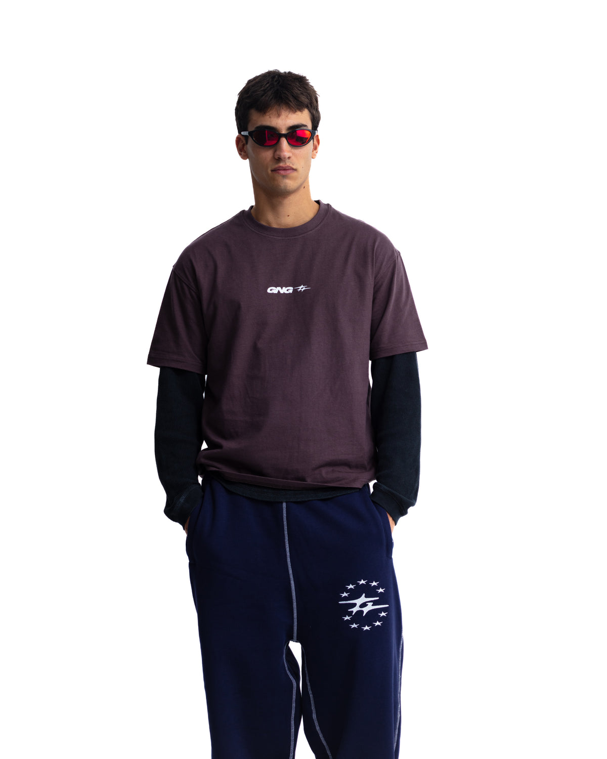 SAND TEE BURGUNDY