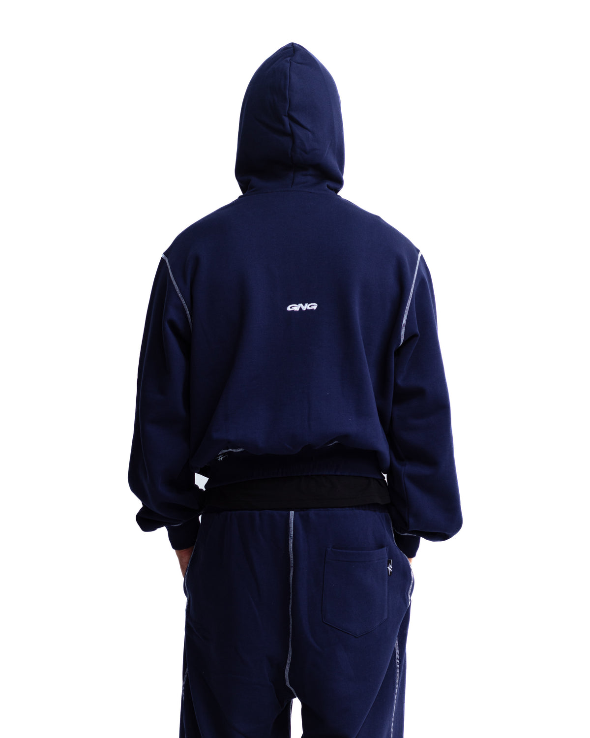 FLATLOCK ZIPPER NAVY