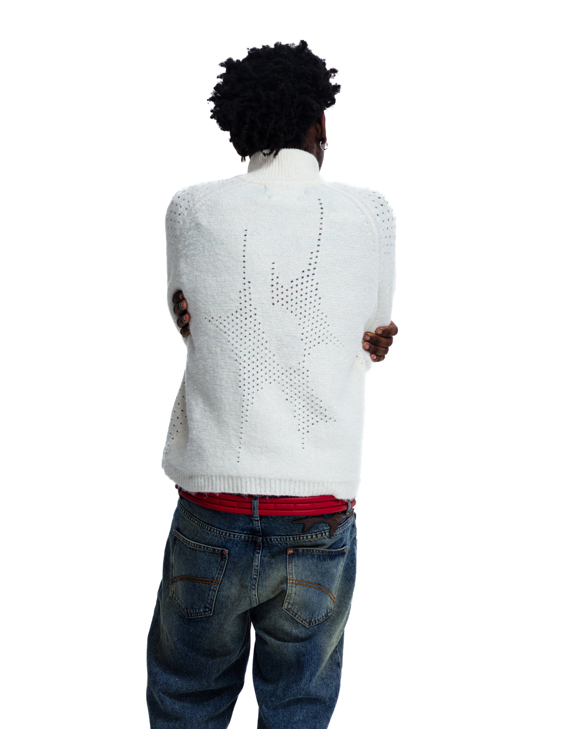 ROSALES KNIT HALFZIP OFF-WHITE
