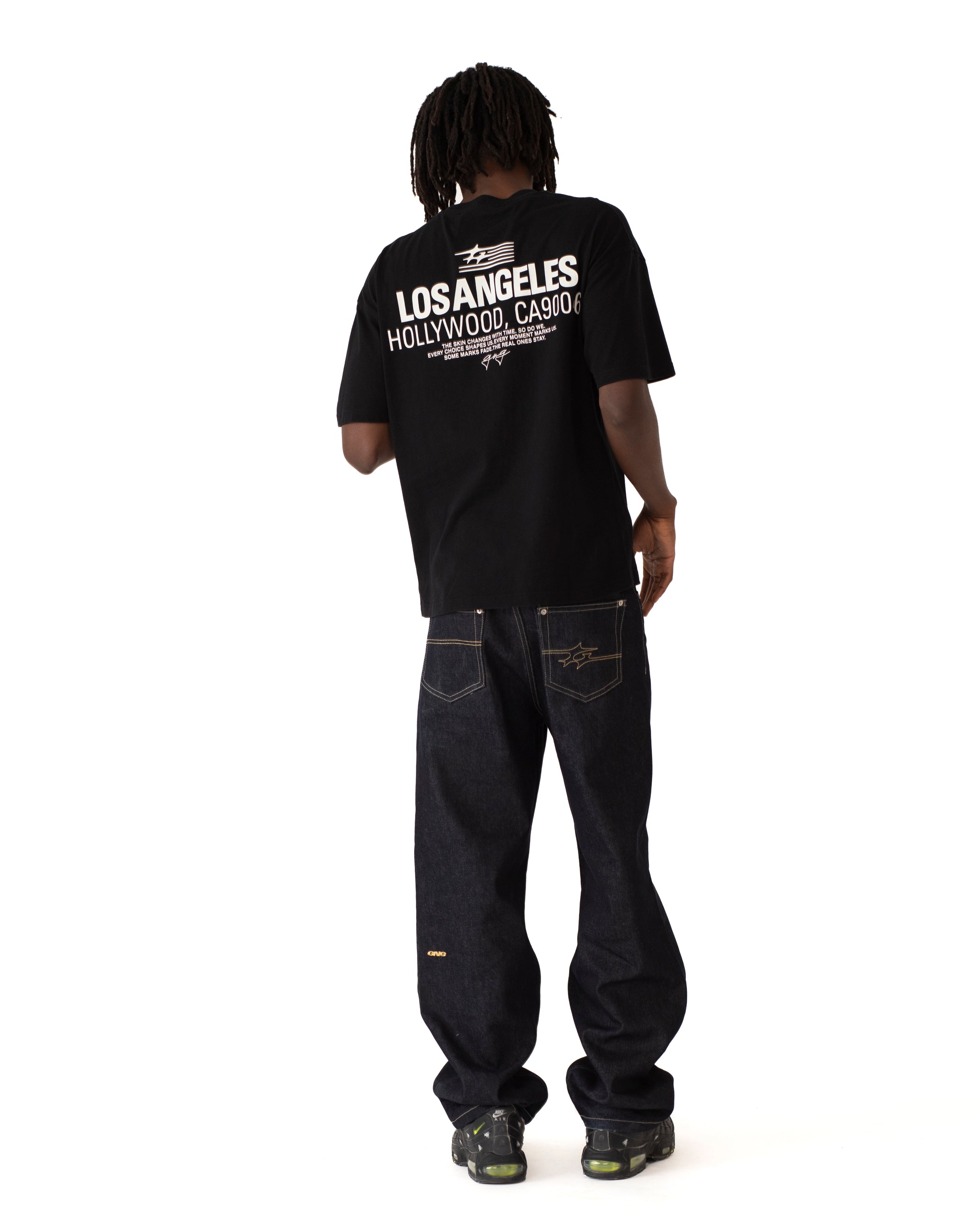 SKIN DENIM PANTS RAW INDIGO