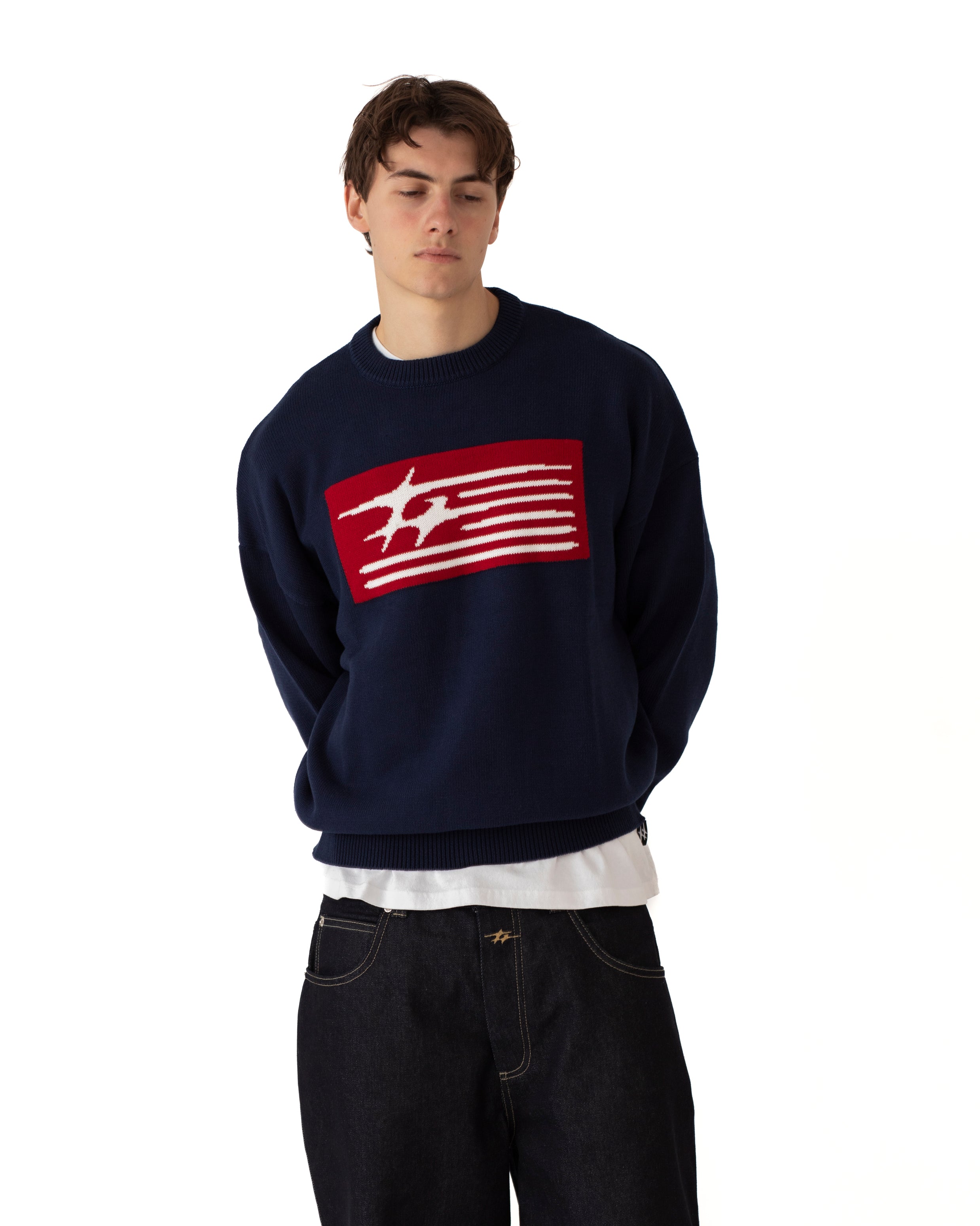 FLAGG SPRING SWEATER NAVY