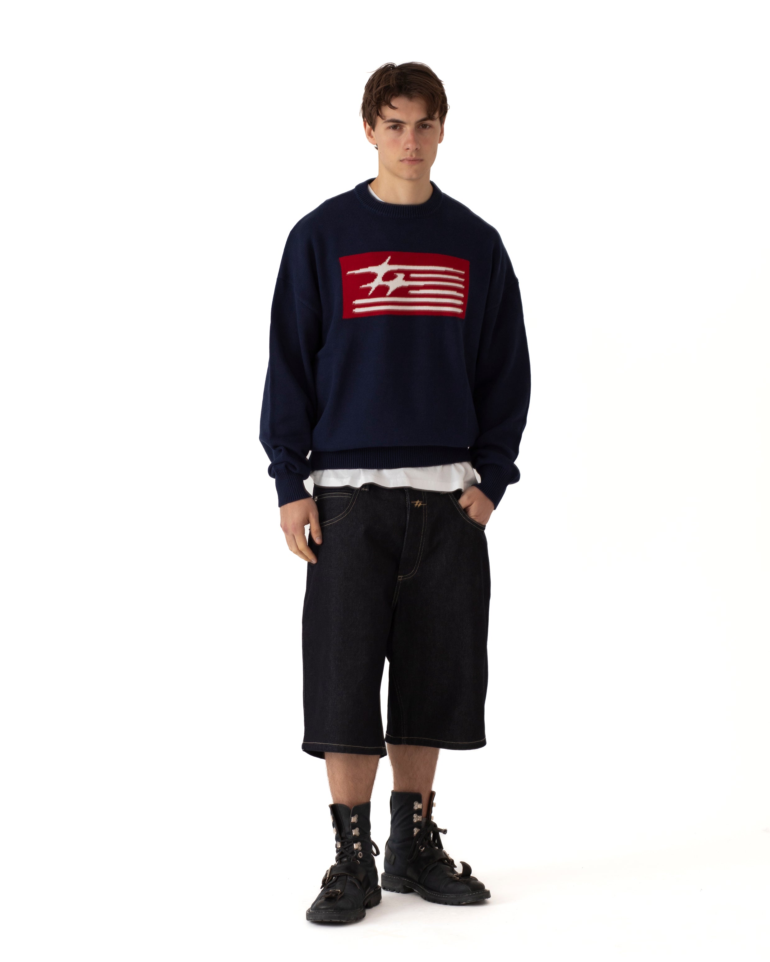 FLAGG SPRING SWEATER NAVY