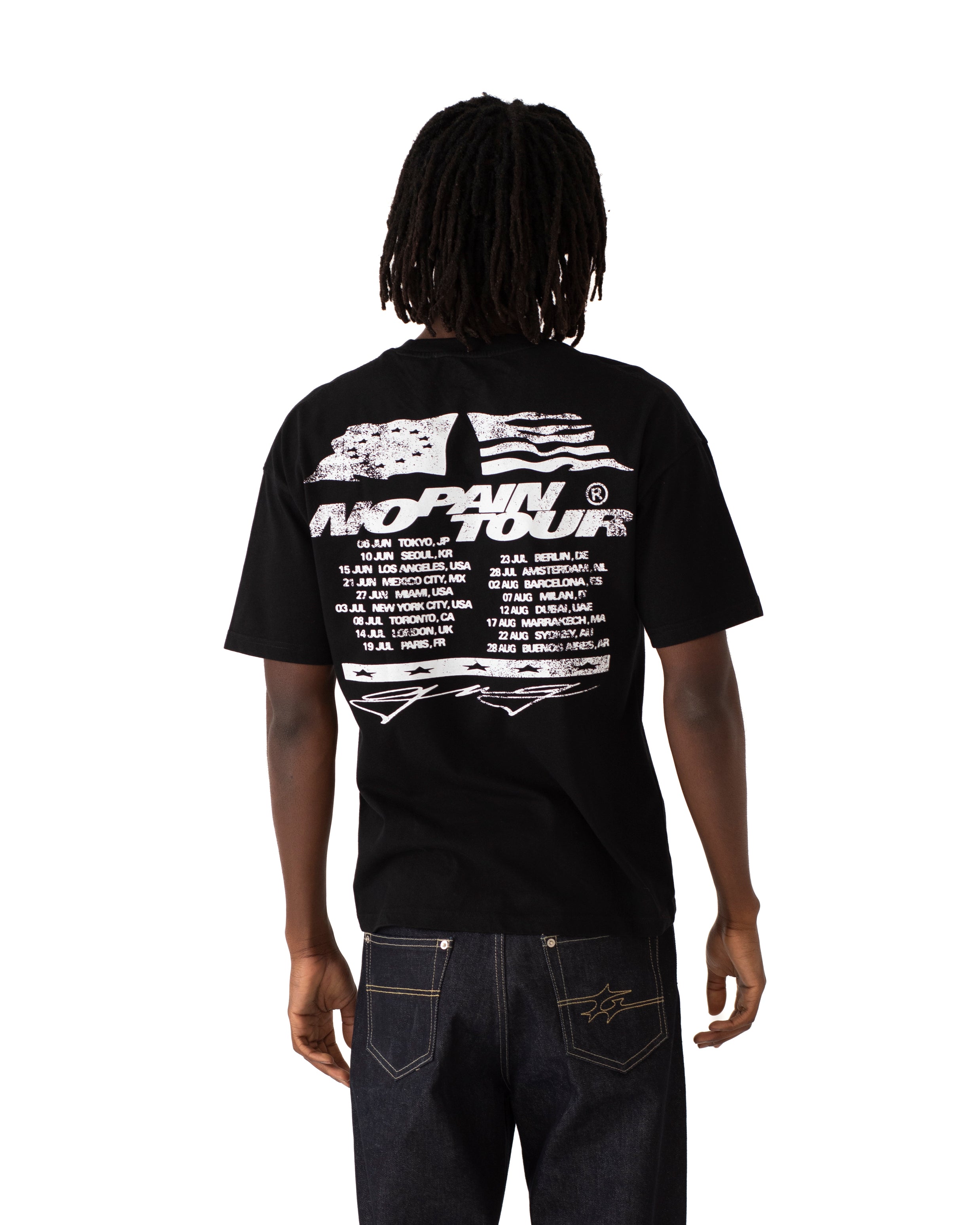 NO PAIN TOUR TEE BLACK