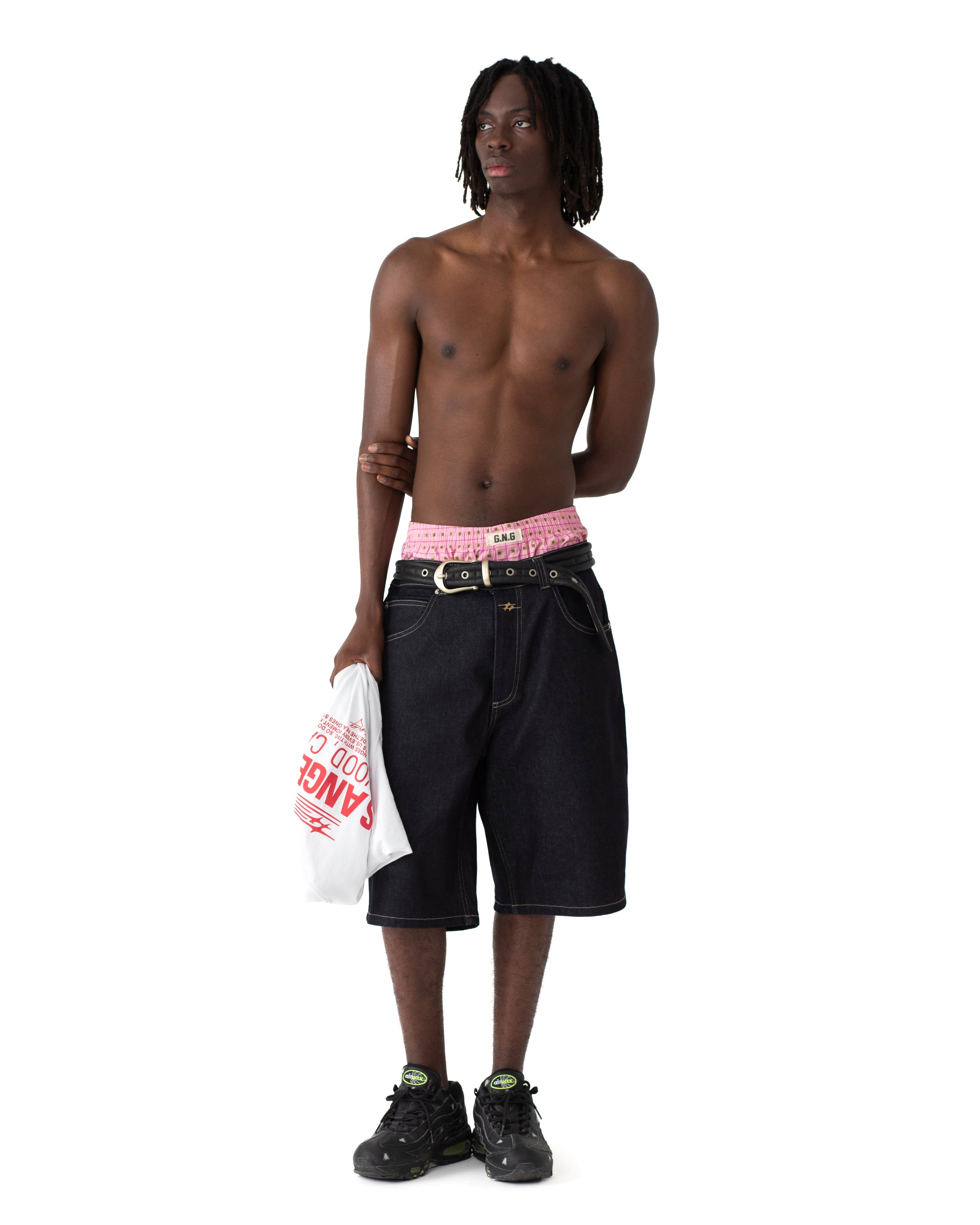GNG WOVEN BOXER PINK CHECKS