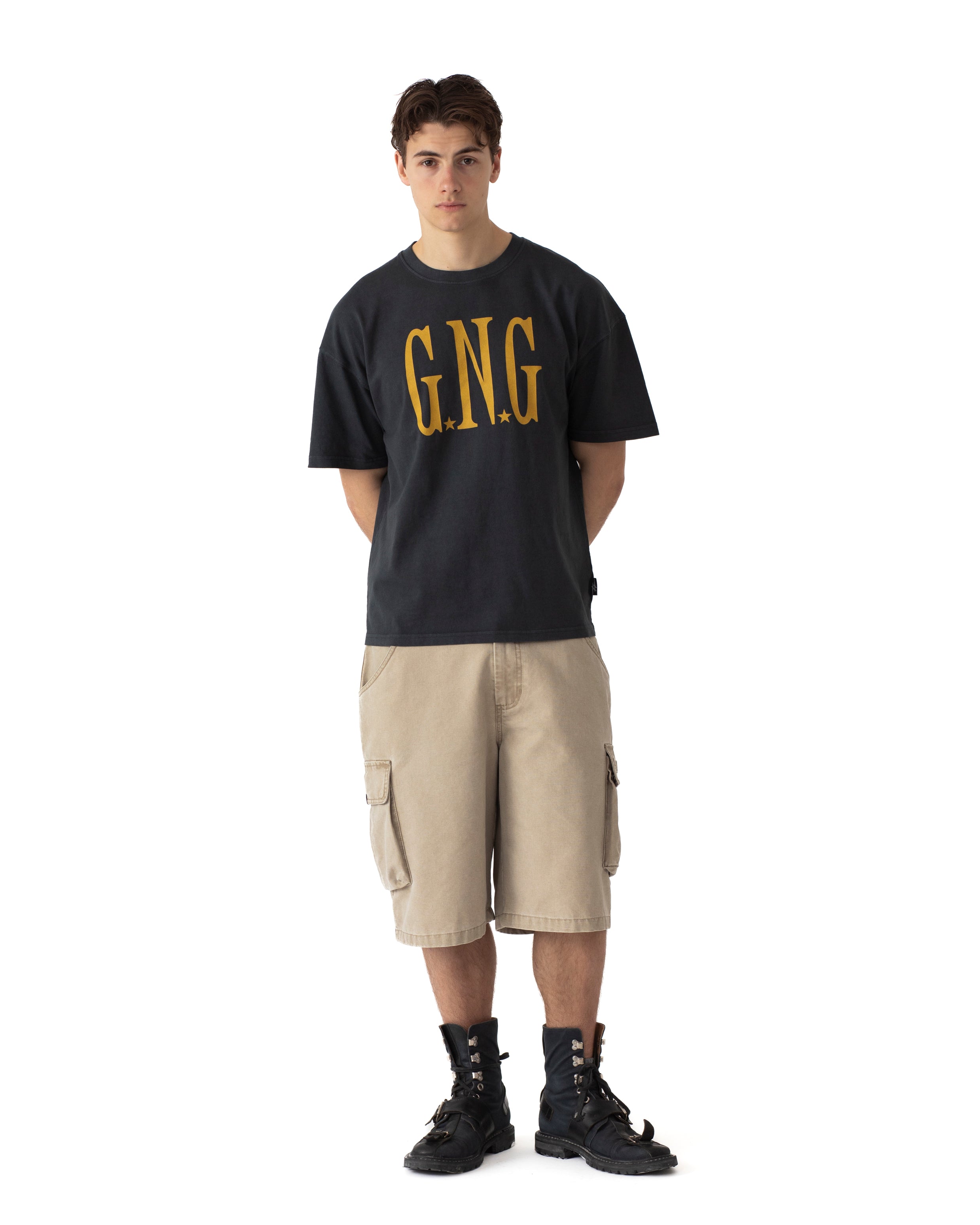GNG CLASSIC TEE FADED BLACK