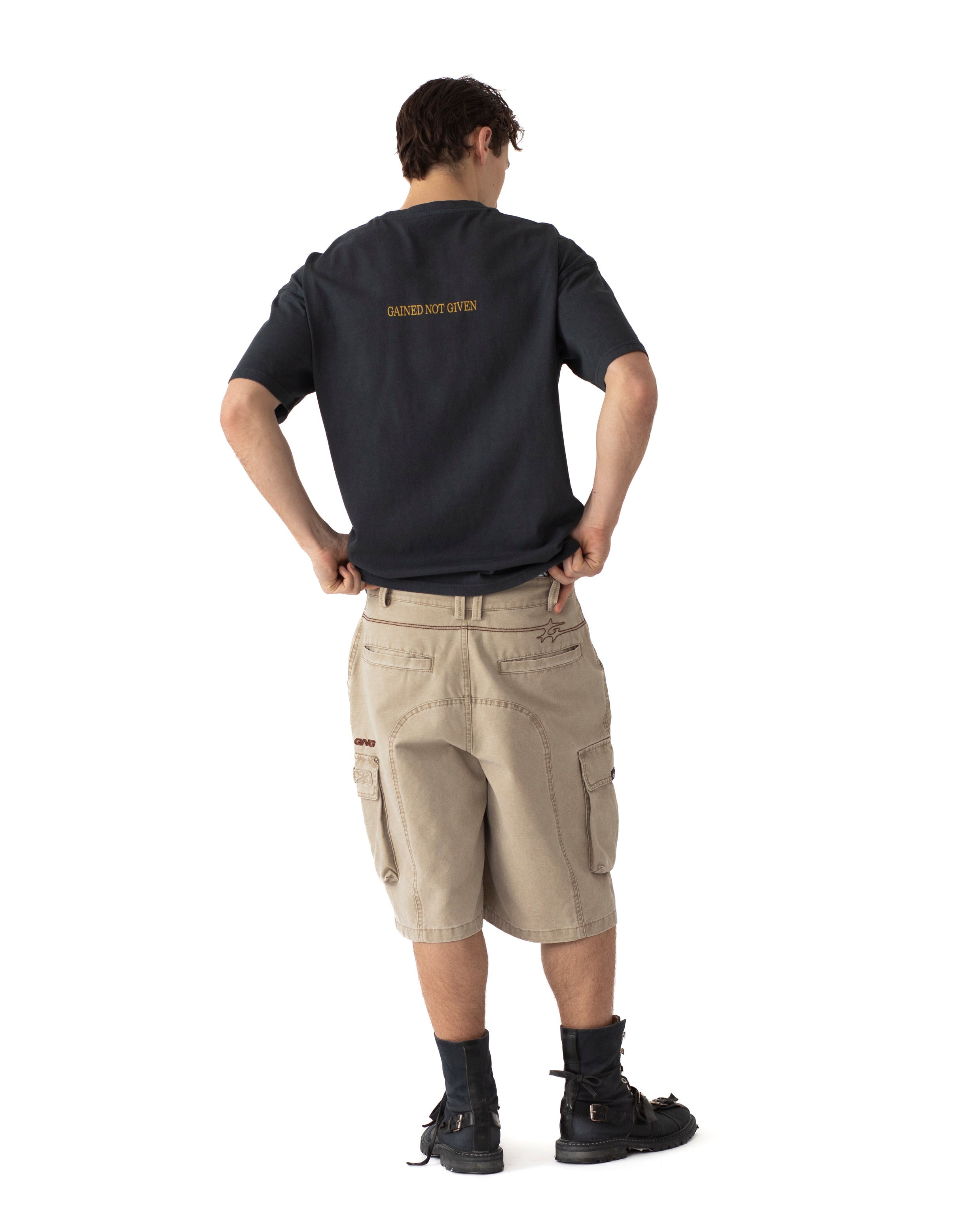 GNG CLASSIC TEE FADED BLACK