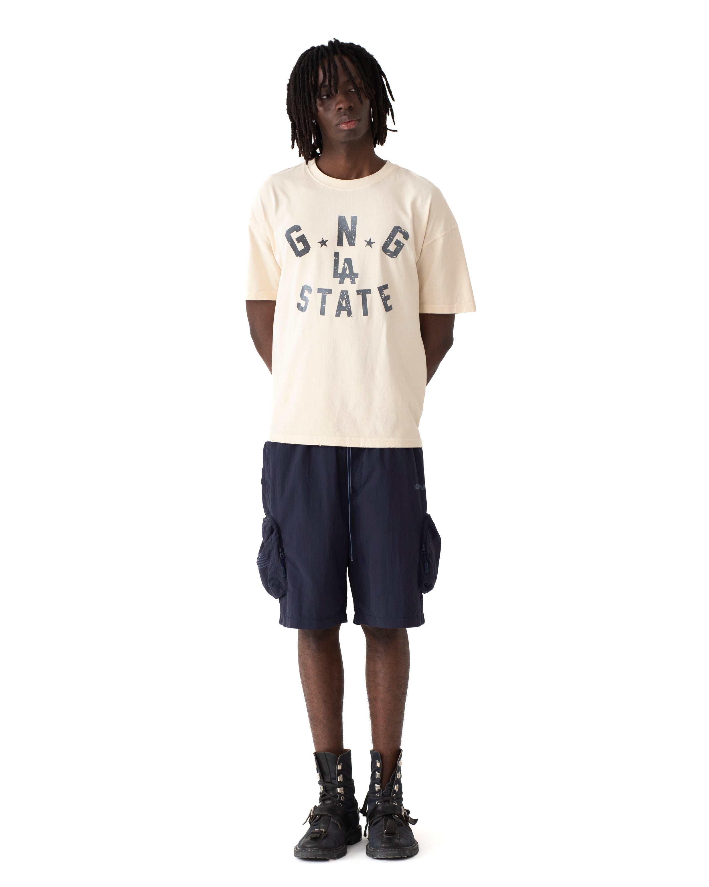 LA STATE TEE DUSTED SAND