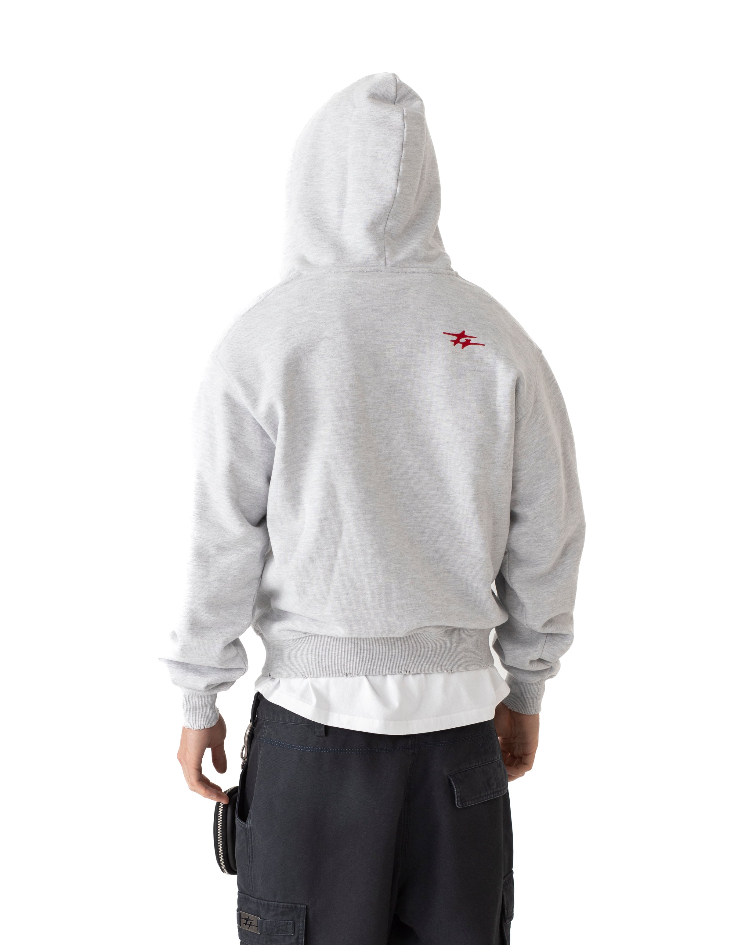 RUSH HOOD GREY MELANGE