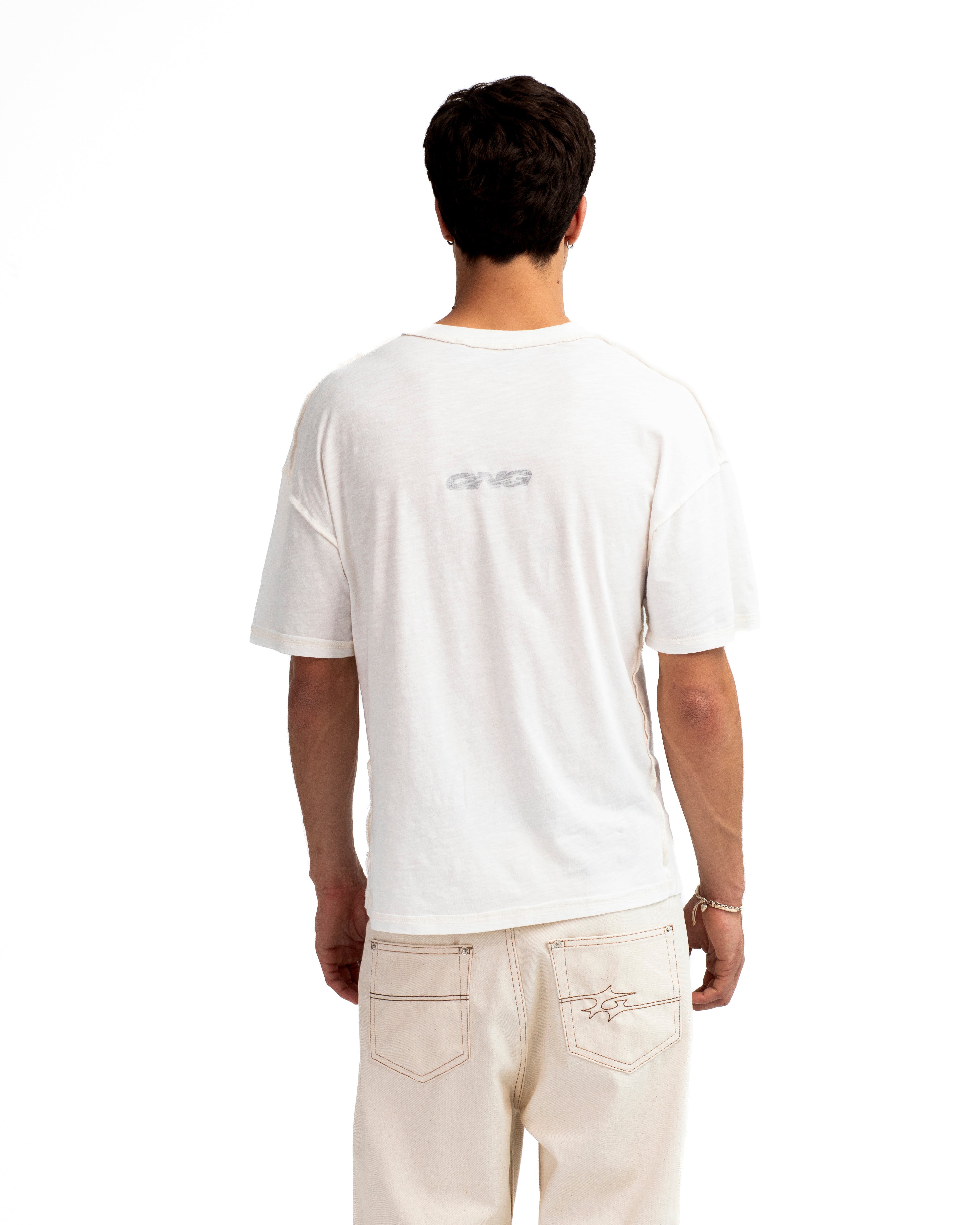 REVERSE LOGO TEE WHITE