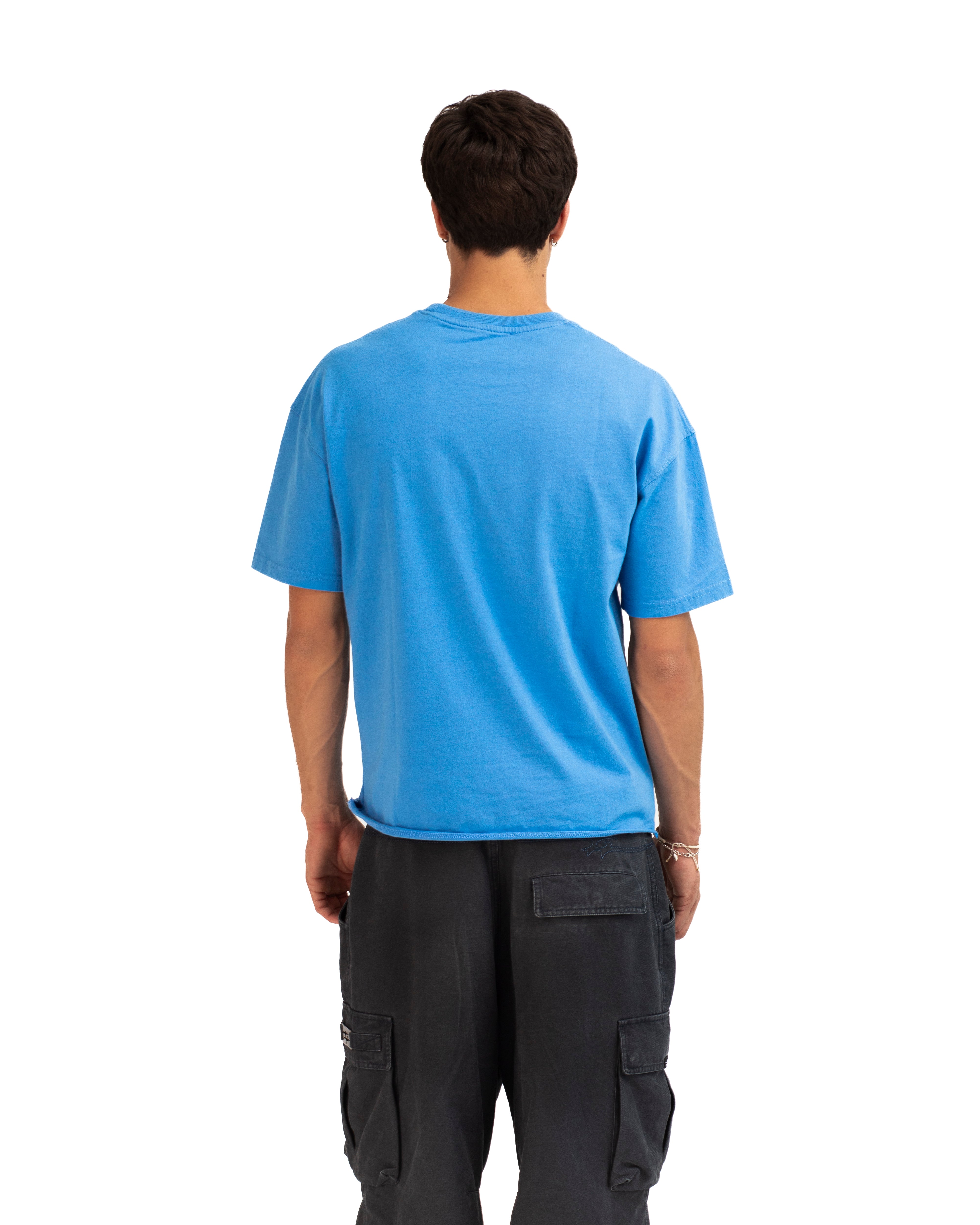 LABEL TEE BLUE