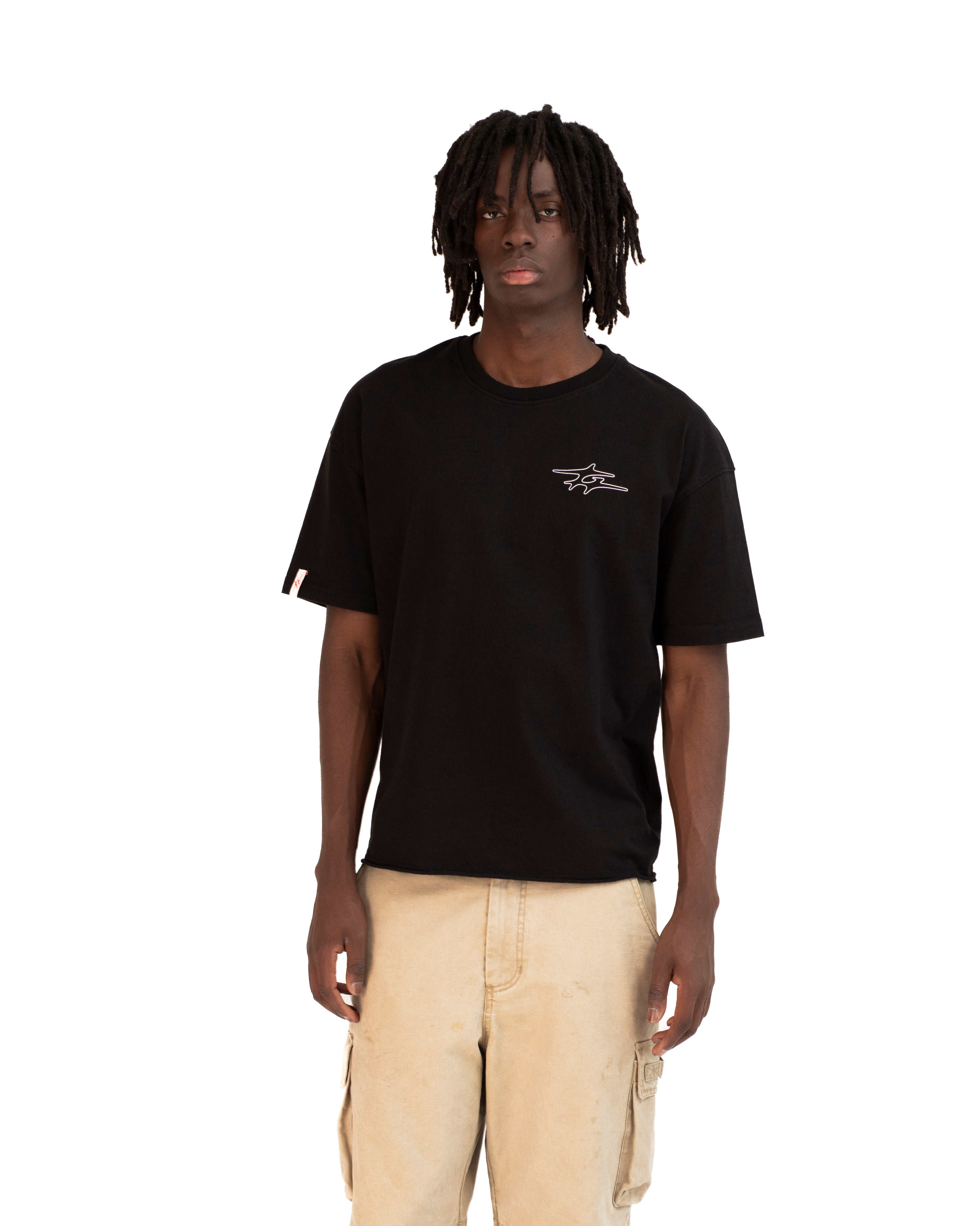 LABEL TEE BLACK