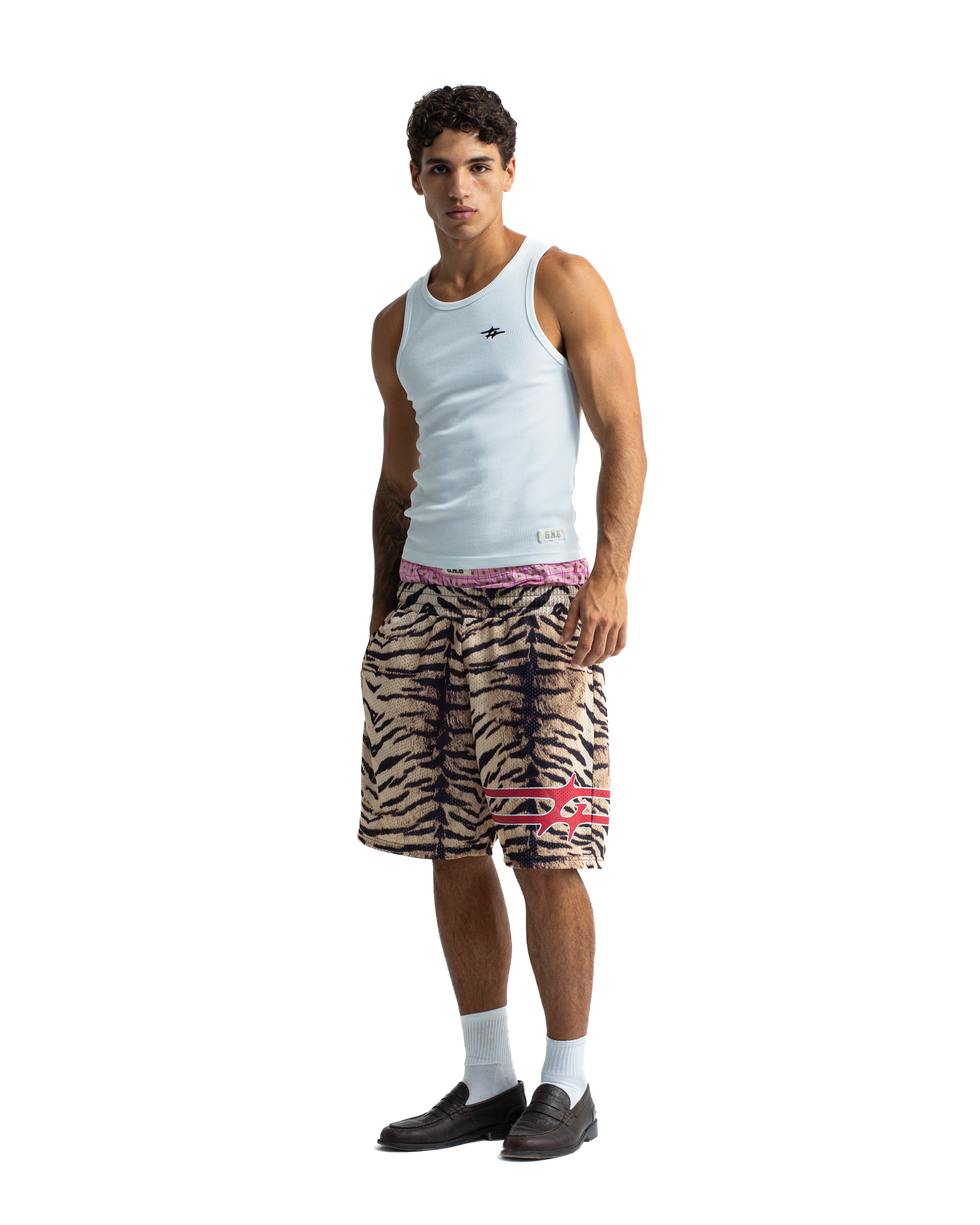 LOGO MESH SHORTS TIGER