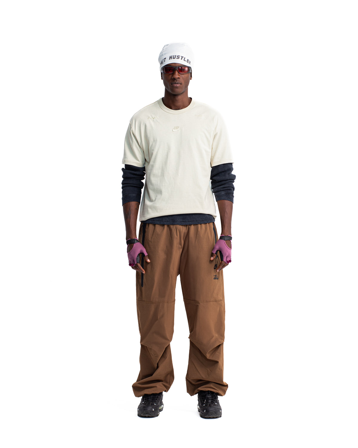 NIKE TECH WOVEN PANTS MOSSWOOD BROWN