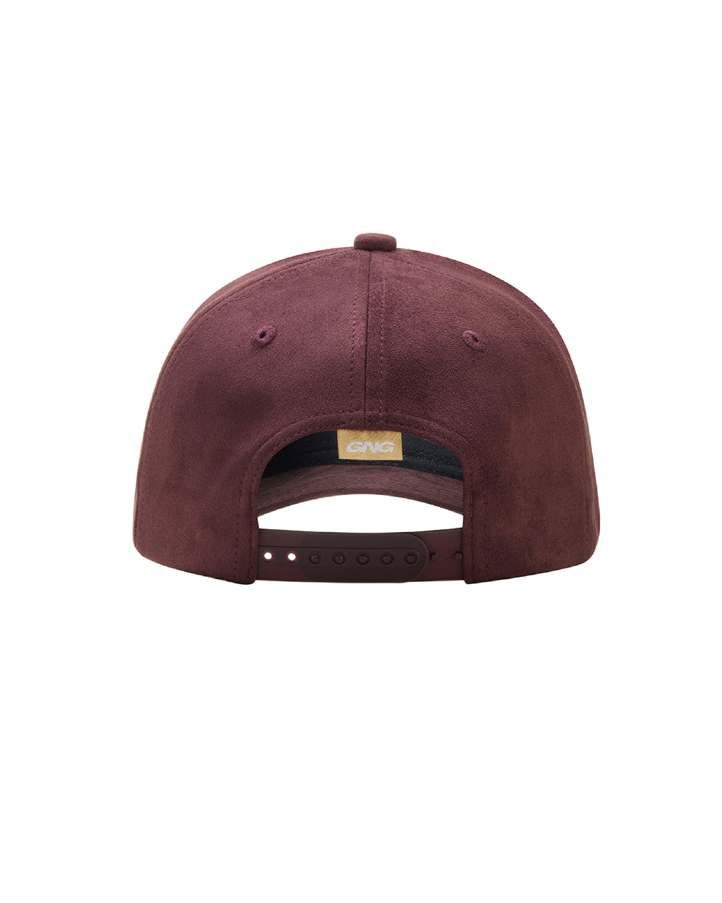 SUEDE LOGO CAP BURGUNDY