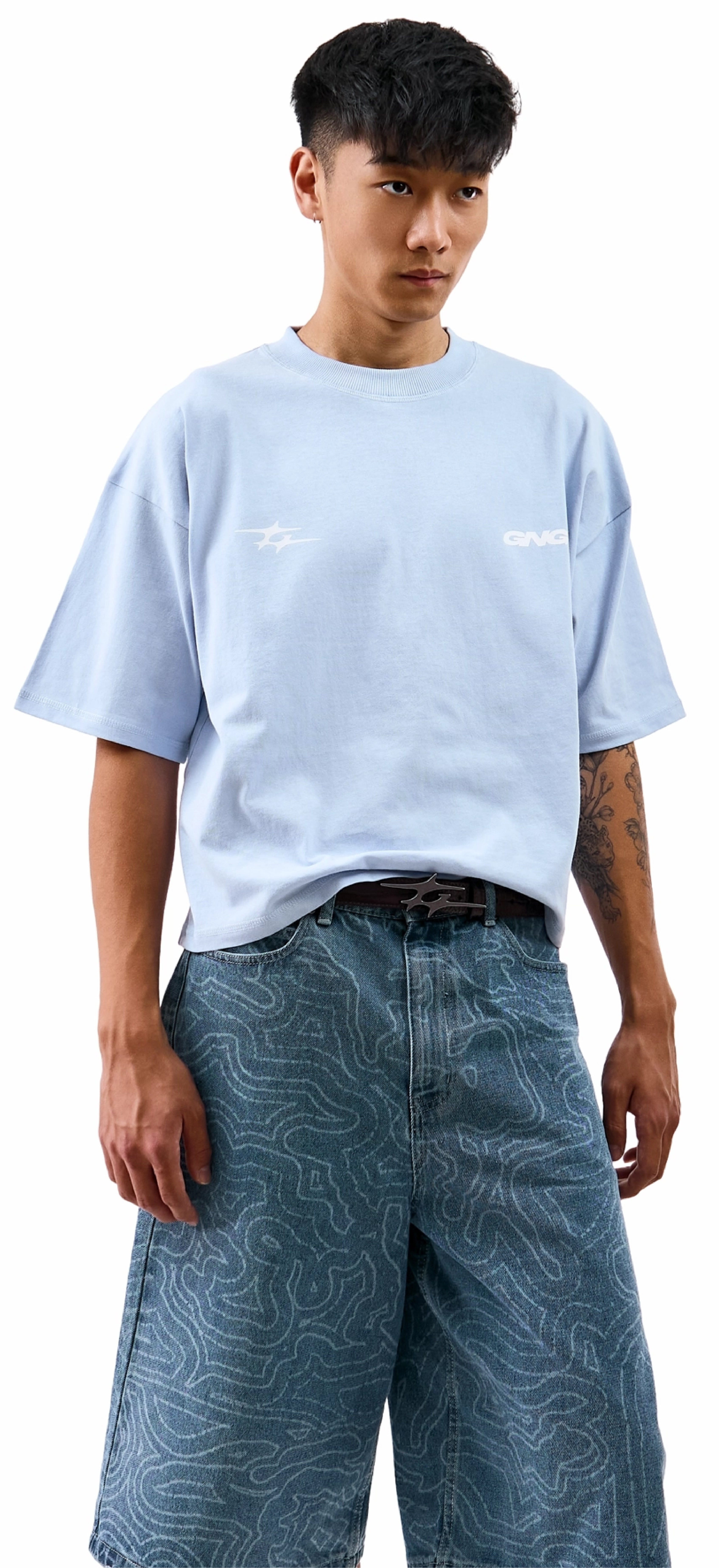 GANGA T-SHIRT BLUE